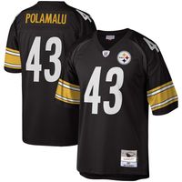 Men's Mitchell & Ness Troy Polamalu Pittsburgh Steelers Legacy Replica Jersey