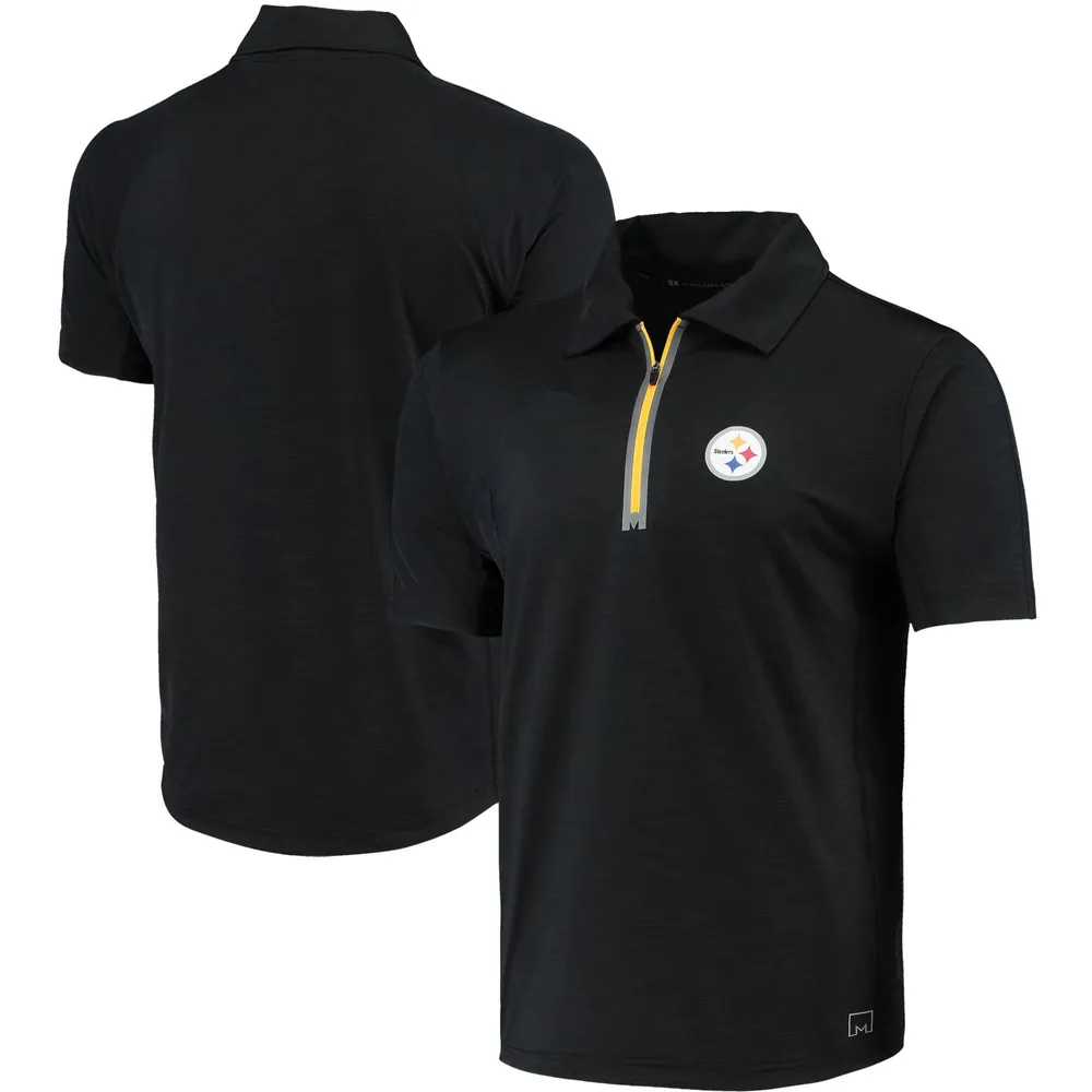 Lids Pittsburgh Steelers MSX by Michael Strahan Jersey Mesh Polo - Black