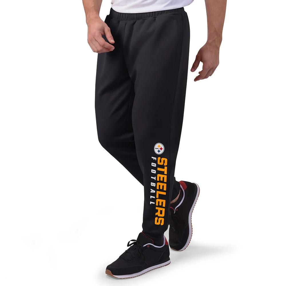 Men's MSX by Michael Strahan Black Pittsburgh Steelers Jogger Pants