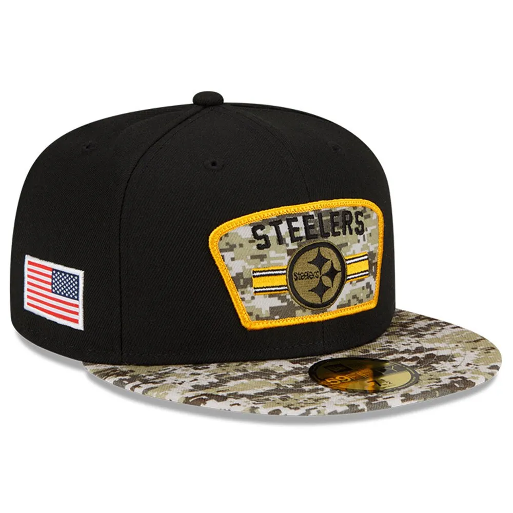 steelers camo fitted hat
