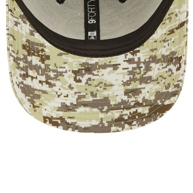 Casquette New Era Pittsburgh Steelers 2022 Salute To Service pour homme - Noir/camouflage - Casquette 9FORTY Snapback