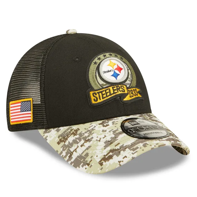 Official New Era Pittsburgh Steelers Salute to Service Black Cuff