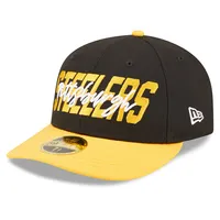 Pittsburgh Steelers Hat Cap Fitted Mens 6 3/4 Black New Era NFL Football Men