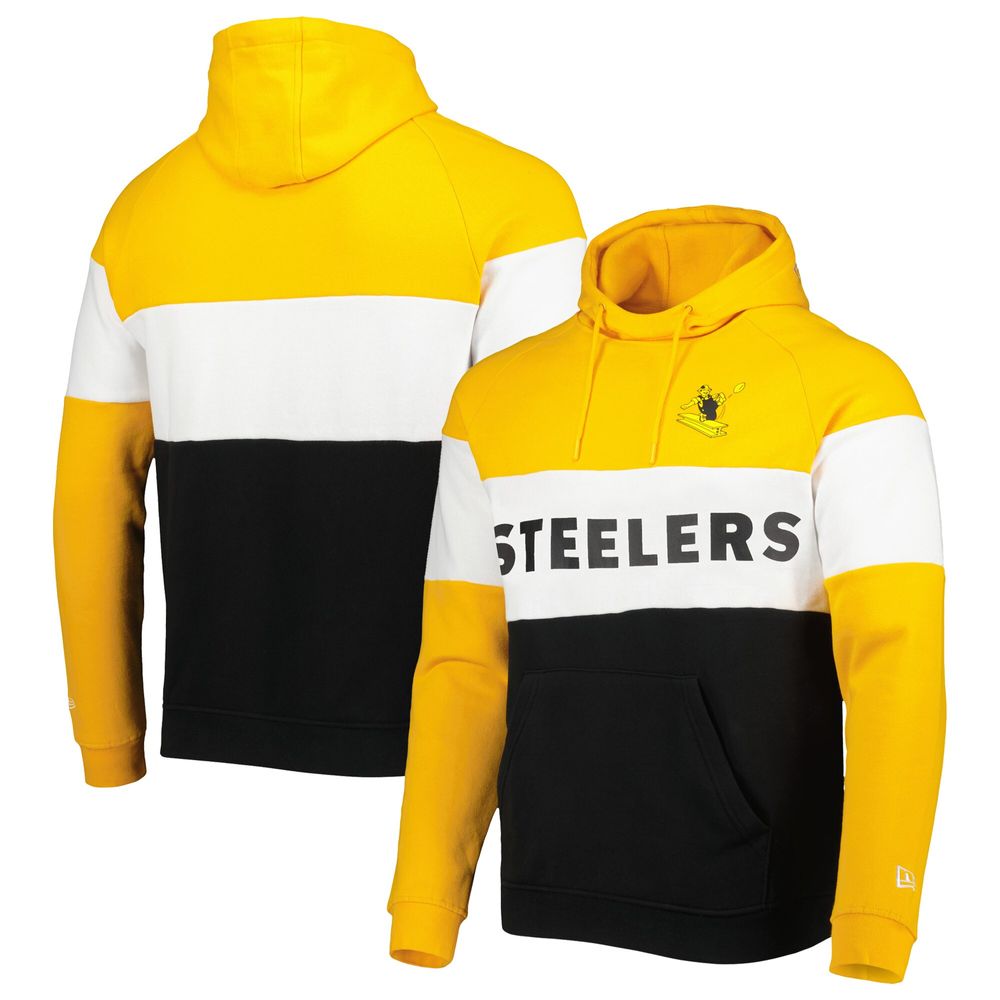 New Era Mens NFL Pittsburgh Steelers Team Logo Pullover Hoodie