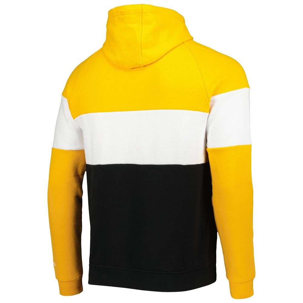 New Era Steelers Colorblock Throwback Pullover Hoodie - Men's