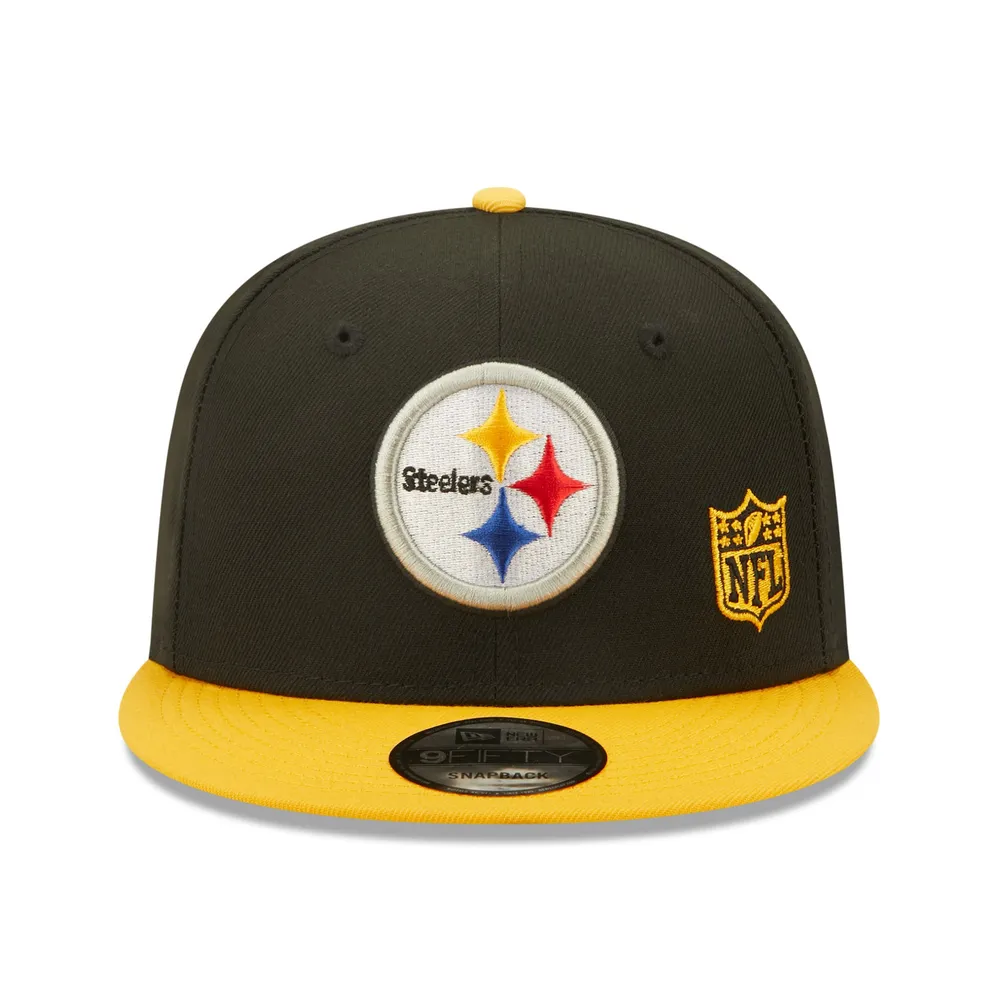 Men's Pittsburgh Steelers New Era Black Script 9FIFTY Snapback Hat