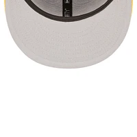 Casquette ajustée 59FIFTY des Pittsburgh Steelers du Super Bowl XLIII Letterman New Era pour homme, noir/doré