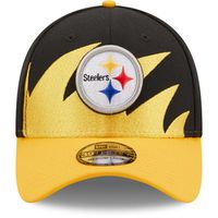 Men's New Era Black/Gold Pittsburgh Steelers Surge 39THIRTY - Flex Hat