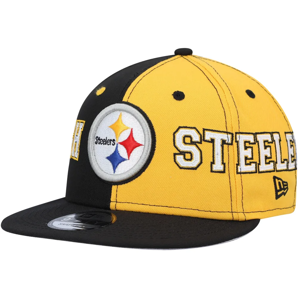 New Era Men's New Era Black/Gold Pittsburgh Steelers Team Split