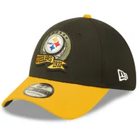 Casquette Flex 39THIRTY Salute To Service des Pittsburgh Steelers 2022 New Era pour homme, noir/jaune