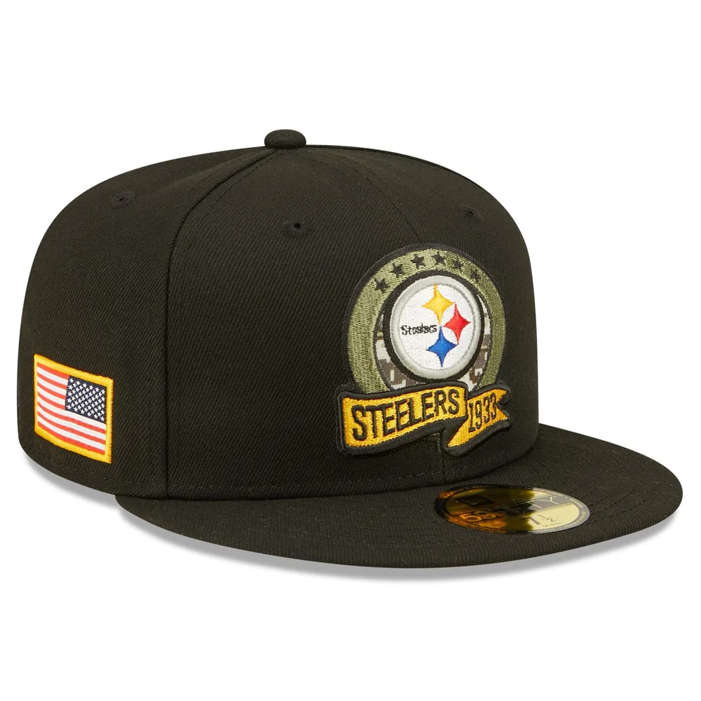 New Era Men's New Era Black Pittsburgh Steelers 2022 Salute To Service Knit  Hat