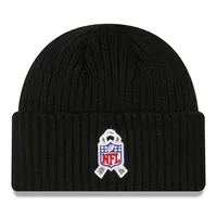 Men's New Era Black Pittsburgh Steelers 2022 Salute To Service Knit Hat 