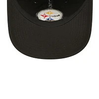 Ligne de touche 2022 Pittsburgh Steelers New Era pour homme - Noir - Casquette réglable couleur équipe 9TWENTY