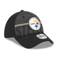 Casquette Flex Fit pour homme New Era Pittsburgh Steelers 2023 NFL Training Camp 39THIRTY noire