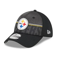 Casquette Flex Fit pour homme New Era Pittsburgh Steelers 2023 NFL Training Camp 39THIRTY noire