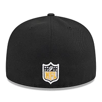 Casquette ajustée 59FIFTY NFL Draft 2024 Pittsburgh Steelers New Era noire pour homme