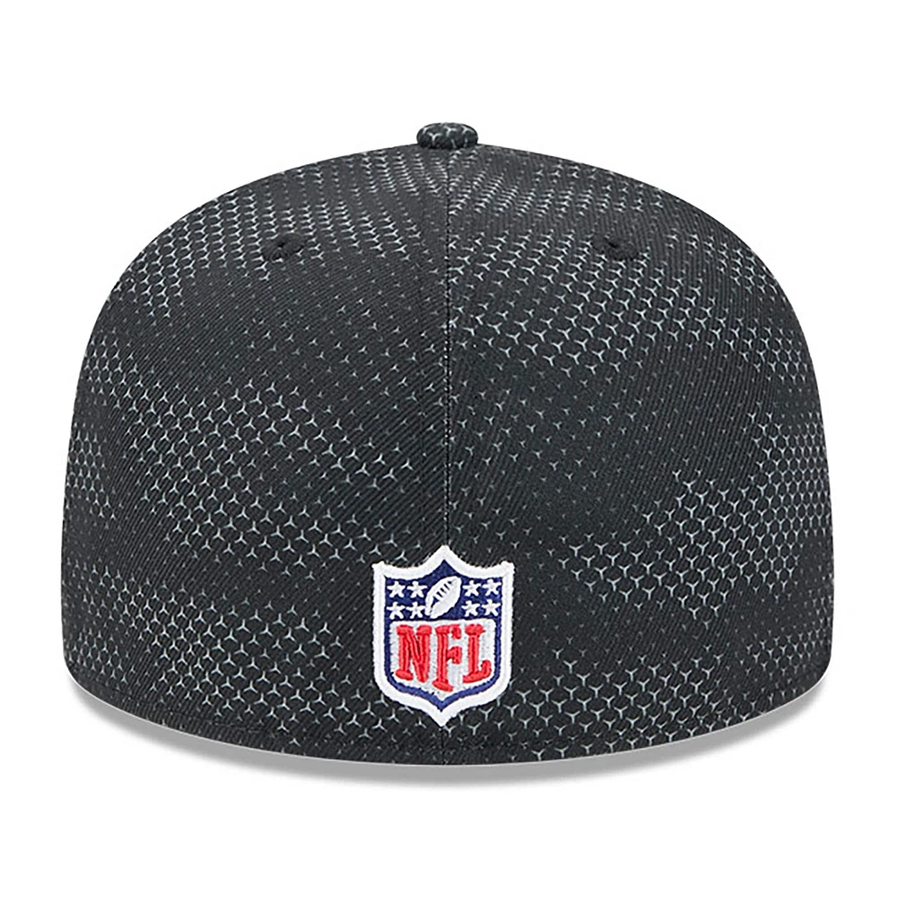 Casquette ajustée 59FIFTY Pittsburgh Steelers 2024 Sideline New Era noire pour hommes