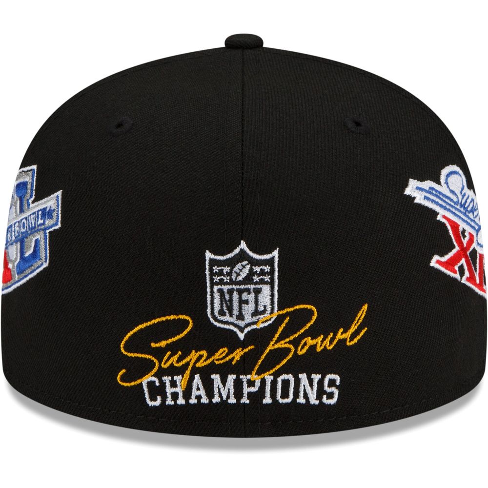 Men's New Era Black Pittsburgh Steelers 6x Super Bowl Champions