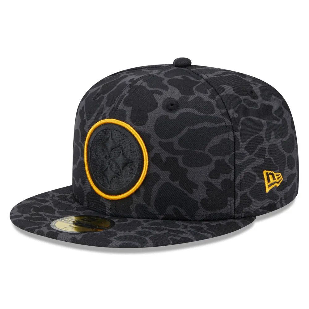 New Era Men's New Era Black Pittsburgh Steelers Camo 59FIFTY