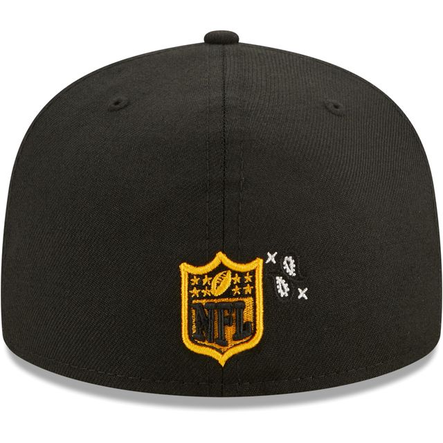 Bandana 59FIFTY des Pittsburgh Steelers New Era pour homme, noir - Casquette ajustée