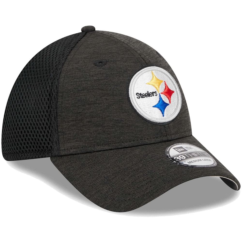 Men's New Era Black Pittsburgh Steelers Basic 39THIRTY Flex Hat