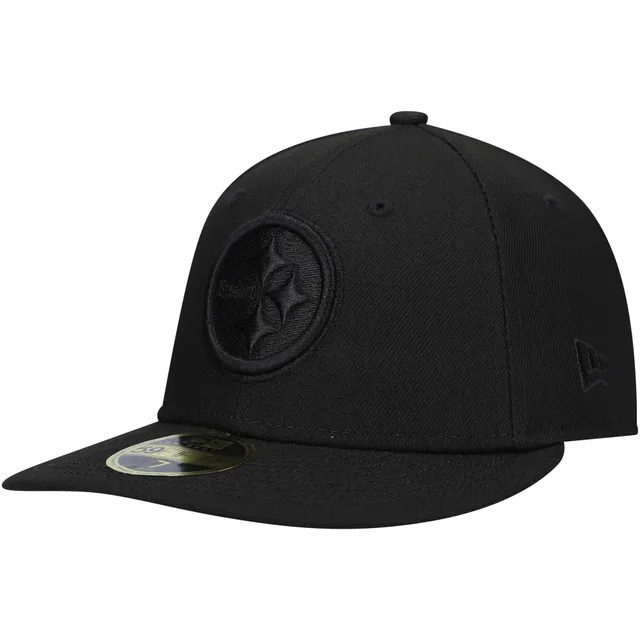 New Era Men's New Era Black Pittsburgh Steelers Side Split 59FIFTY Fitted  Hat