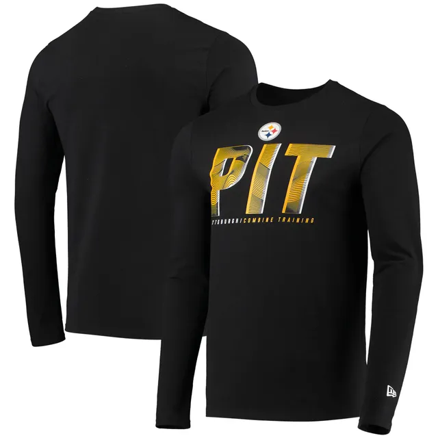 Women's New Era Black Pittsburgh Steelers Tie-Dye Long Sleeve T-Shirt