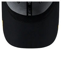 Casquette New Era noire Game Day Linear 39THIRTY Flex des Pittsburgh Steelers pour homme