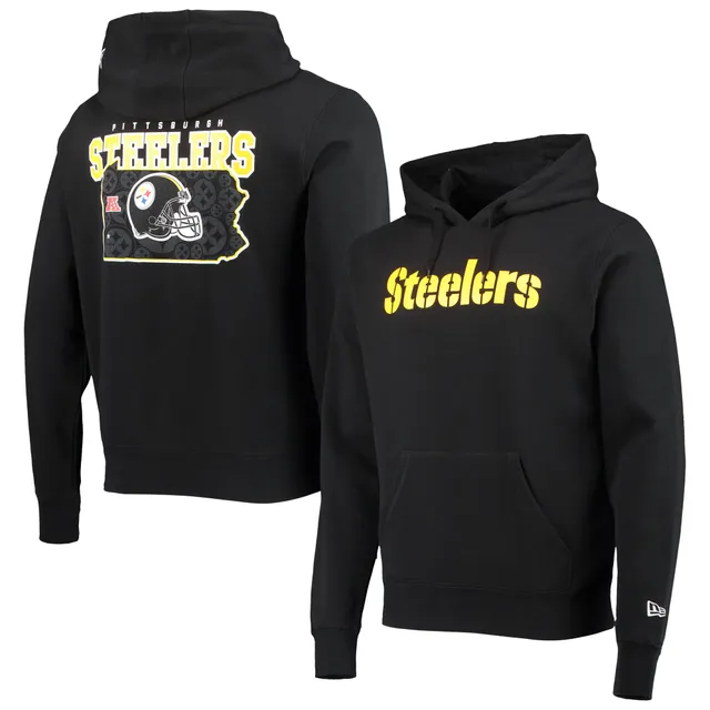 New Era NFL Men's Pittsburgh Steeler's Dri-Tek Heathered Grey Long