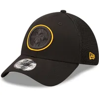 Pittsburgh Steelers Men's New Era 39THIRTY Team Neo Black Hat