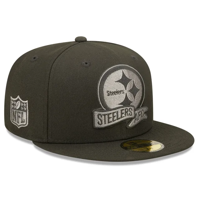 Men's New Era Black Pittsburgh Steelers Omaha 59FIFTY Hat