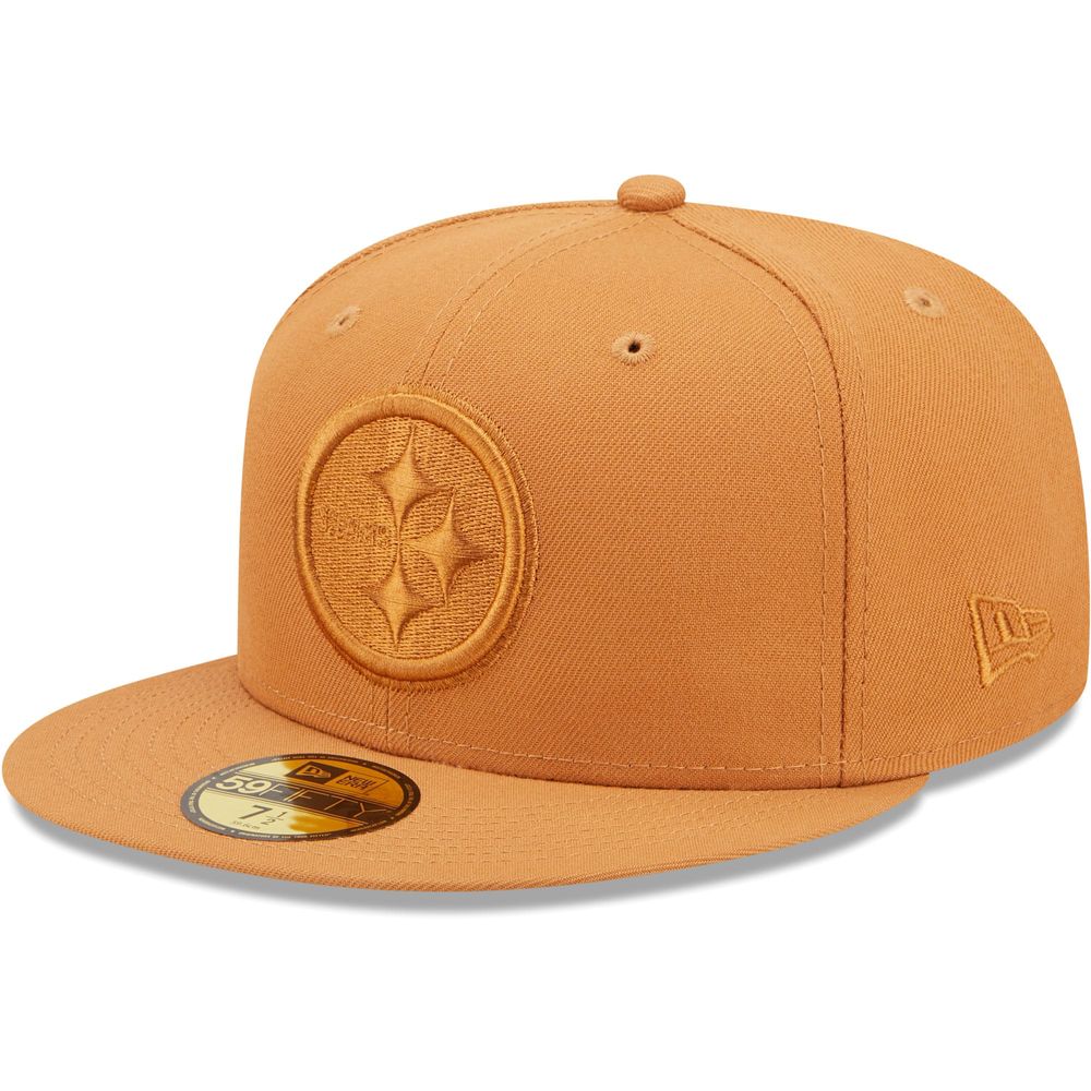 New Era Men's New Era Brown Pittsburgh Steelers Team Color Pack 59FIFTY  Fitted Hat