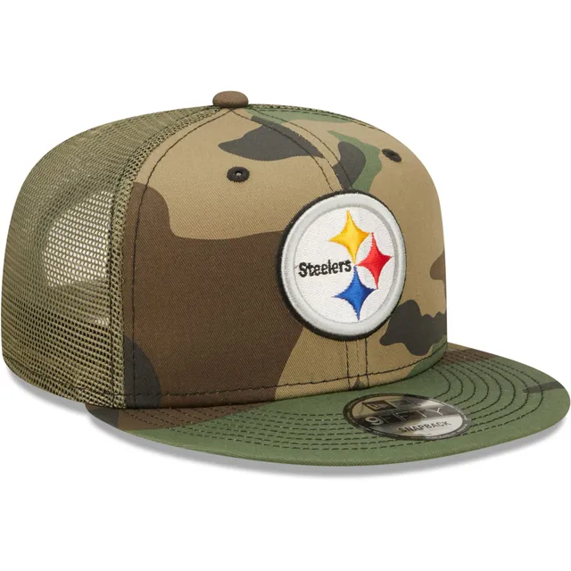 Men's Pittsburgh Steelers New Era Black Classic Trucker 9FIFTY Snapback Hat