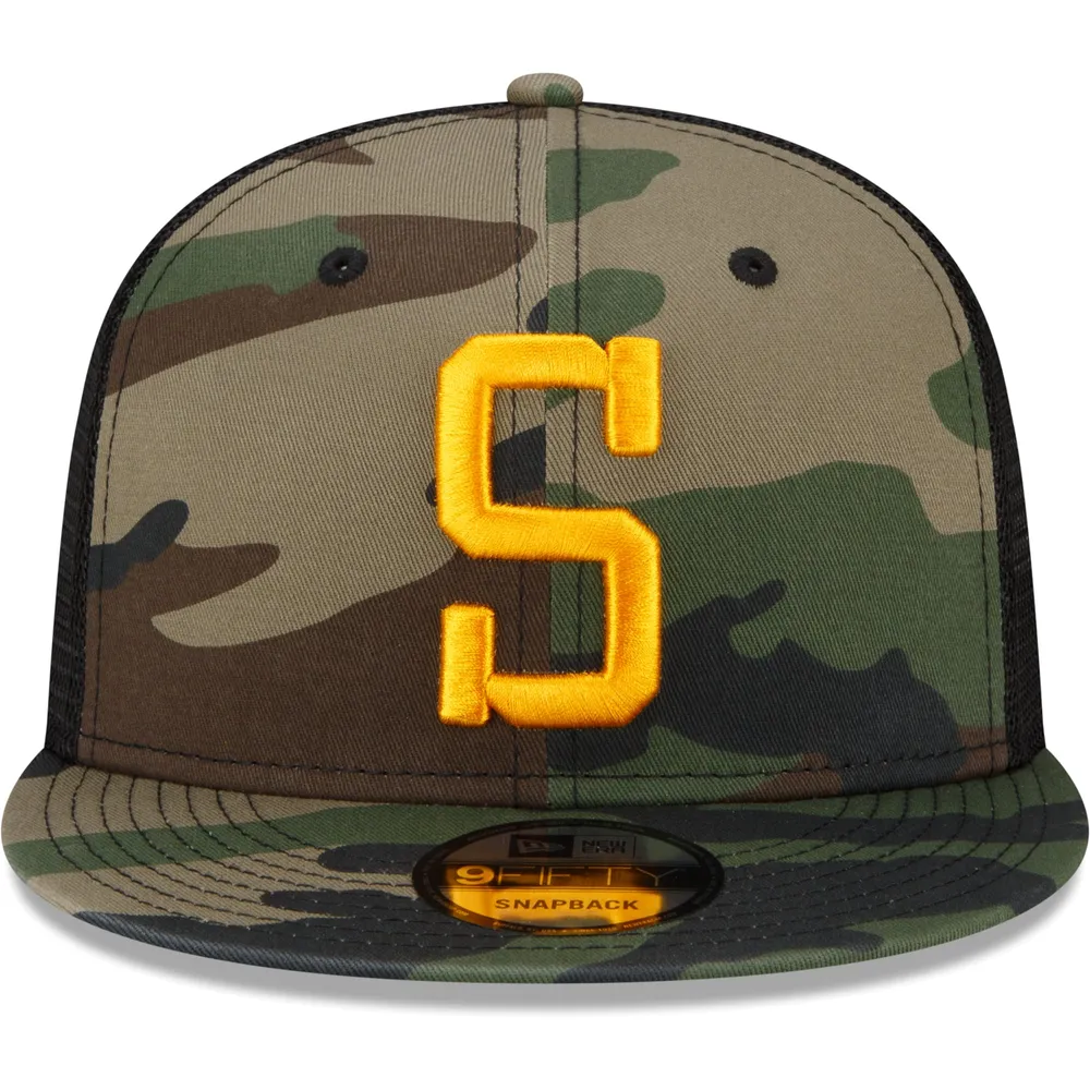 Pittsburgh Steelers New Era Youth Main Trucker 9FIFTY Snapback Hat - Camo