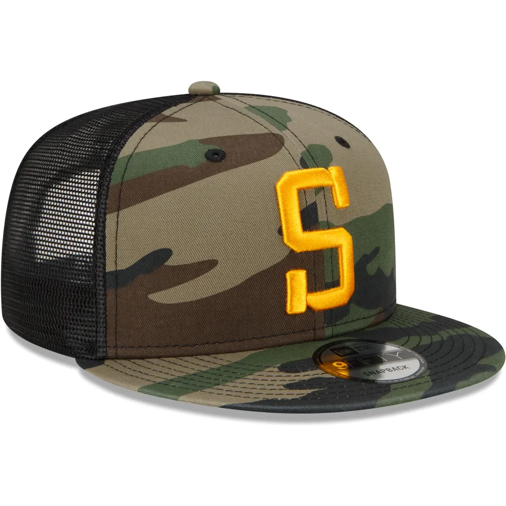 New Era 9Fifty Pittsburgh Steelers Camo Trucker Snapback Hat Camo