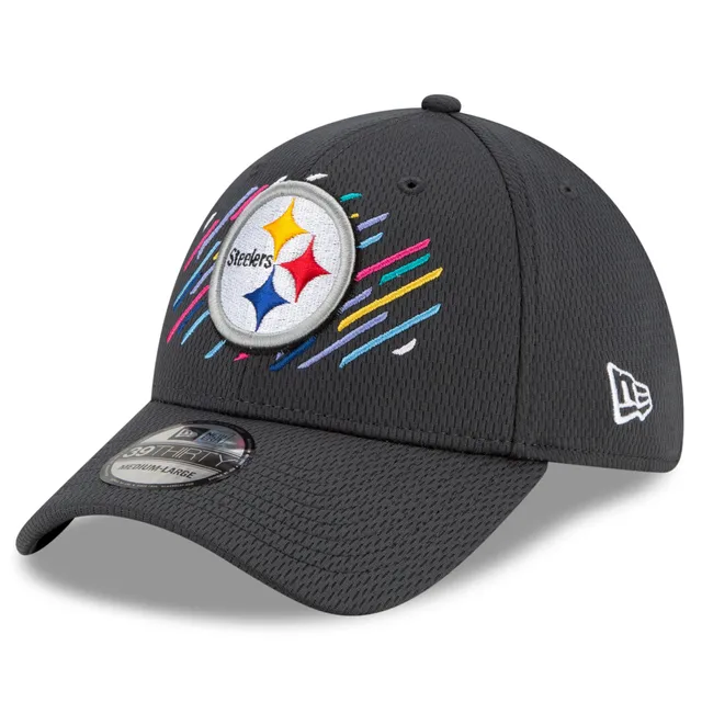 New Era, Accessories, New Era 2 Nfl Pittsburgh Steelers Crucial Catch  Snapback Hat Cancer Cap 9fifty