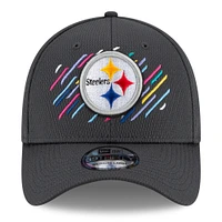 Men's New Era Charcoal Pittsburgh Steelers 2021 NFL Crucial Catch - 39THIRTY Flex Hat