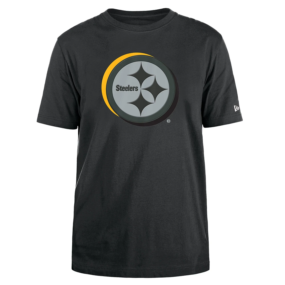 T-shirt New Era charbon de bois Pittsburgh Steelers 2024 NFL Draft pour homme