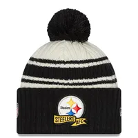 NWE STL CREAM BLAC 22 NFL SIDELINE Sport POM KNIT. CHATMENPOM