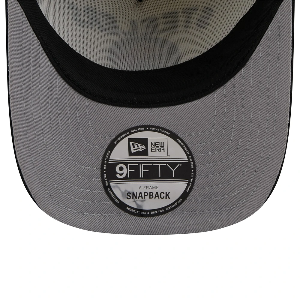 Men's New Era Cream/Black Pittsburgh Steelers 2025 NFL Draft 9FIFTY A-Frame Snapback Hat