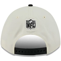 Men's New Era Cream/Black Pittsburgh Steelers 2025 NFL Draft 9FORTY A-Frame M-Crown Adjustable Hat