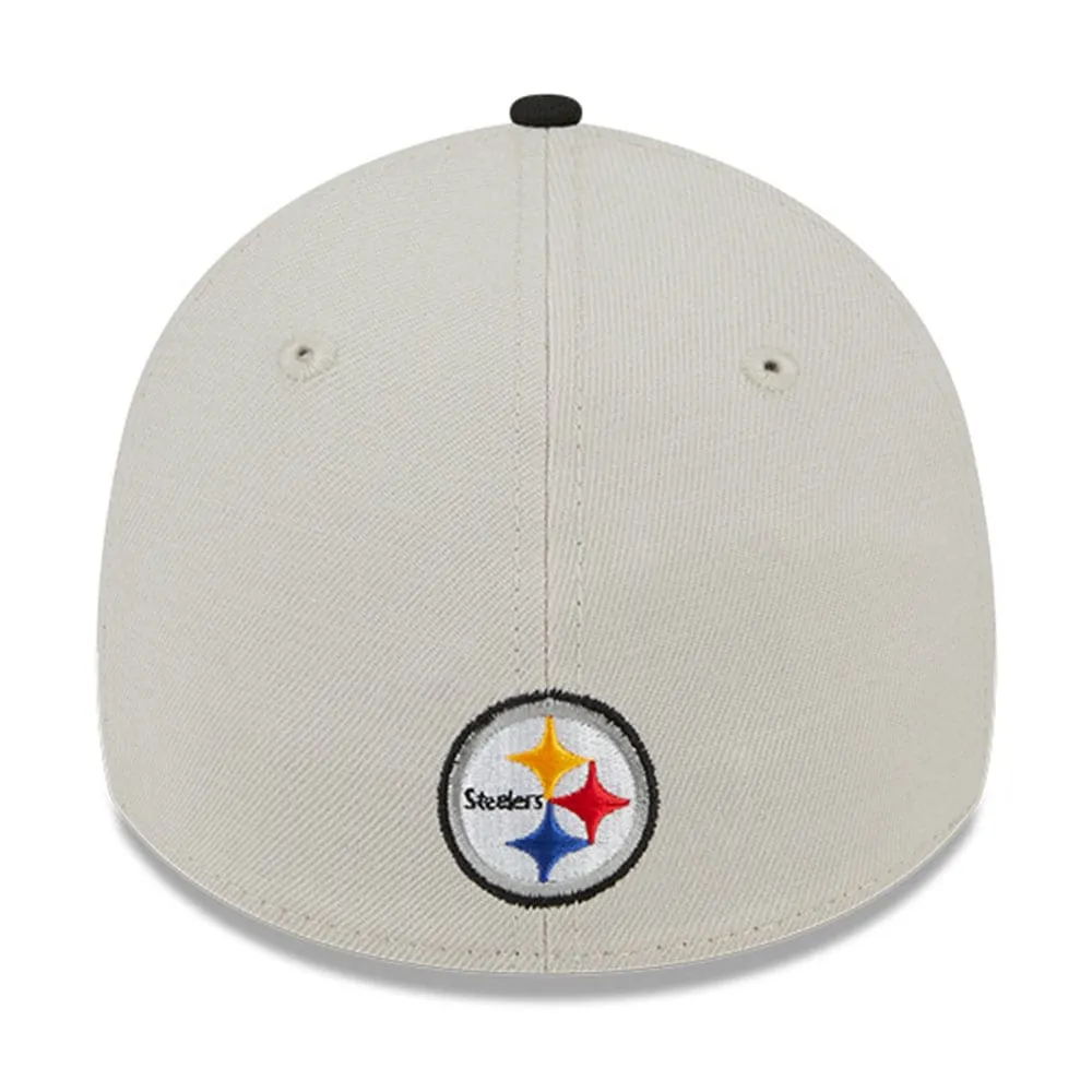 Casquette flex New Era Pittsburgh Steelers 2023 NFL Draft 39THIRTY crème pour homme