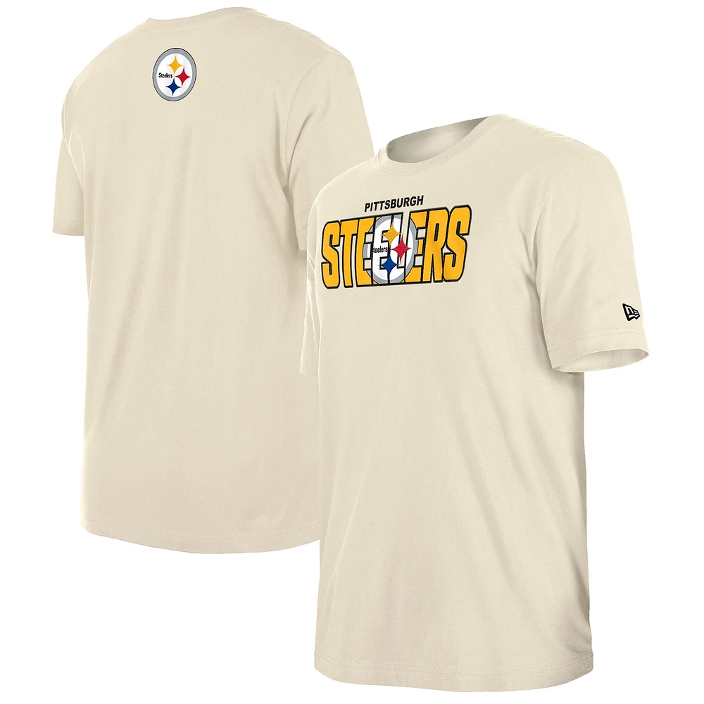 T-shirt New Era crème Pittsburgh Steelers 2023 NFL Draft pour homme