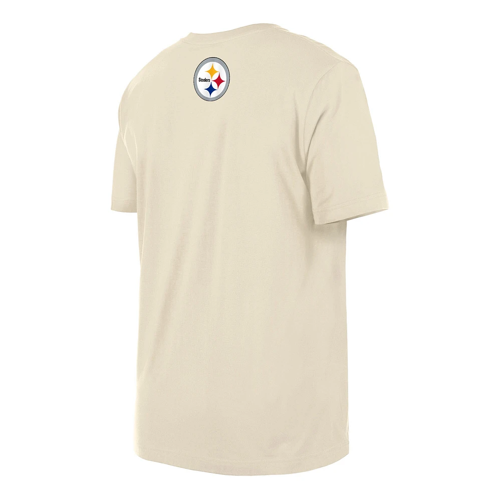 T-shirt New Era crème Pittsburgh Steelers 2023 NFL Draft pour homme