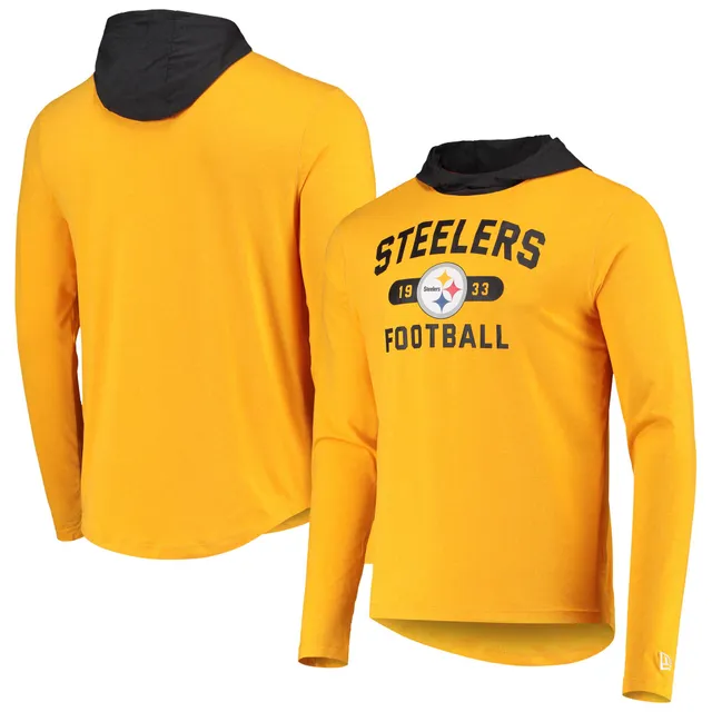 New Era Cream Pittsburgh Steelers Chrome Sideline T-Shirt