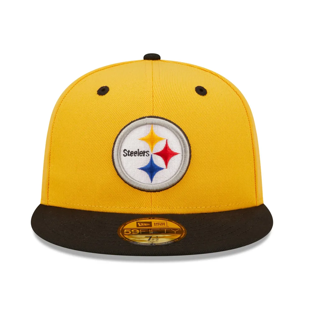 steelers hat black with yellow logo