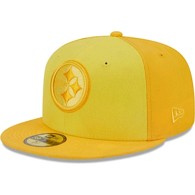 Casquette ajustée tricolore 59FIFTY des Pittsburgh Steelers New Era pour homme