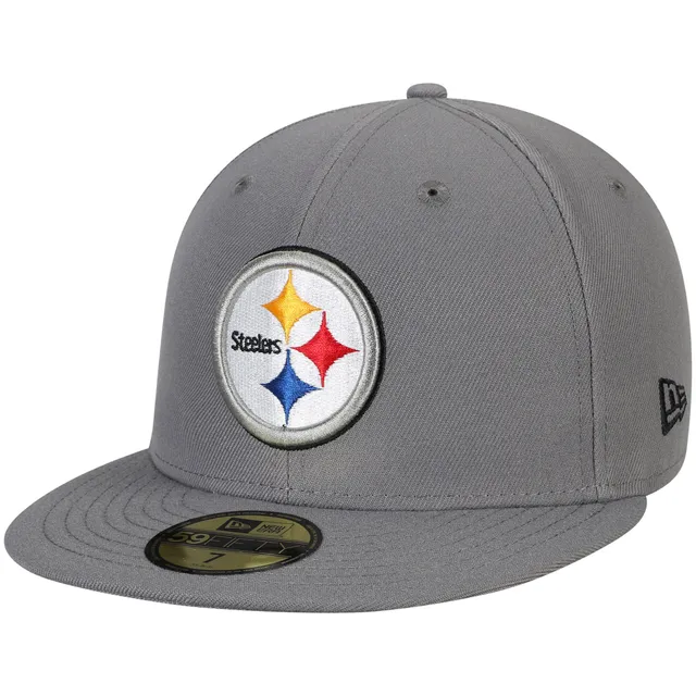 New Era Men's Pittsburgh Steelers State 59Fifty White/Black Fitted Hat