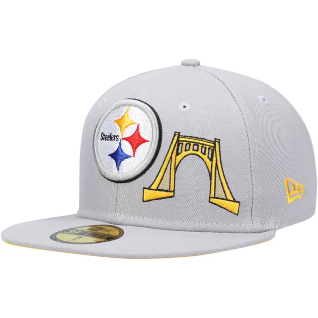 Men's New Era Black Pittsburgh Steelers Omaha 59FIFTY Fitted Hat