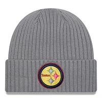 Men's New Era  Gray Pittsburgh Steelers Color Pack Multi Cuffed Knit Hat